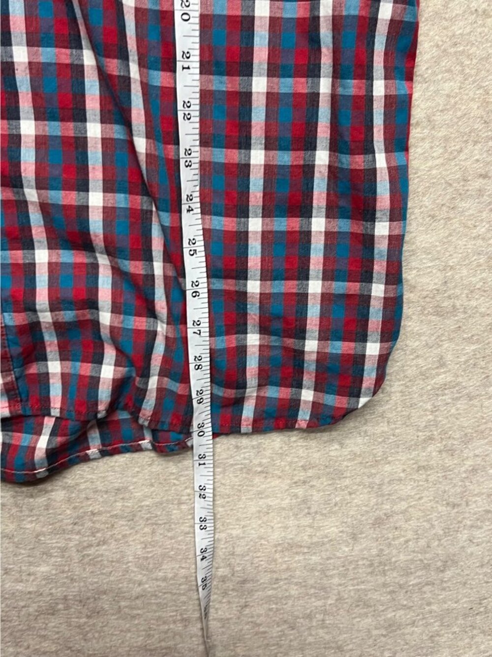 Levi's Modern Western Pearl Snap Red Plaid Button Down Men's Shirt XXL - Picture 8 of 8